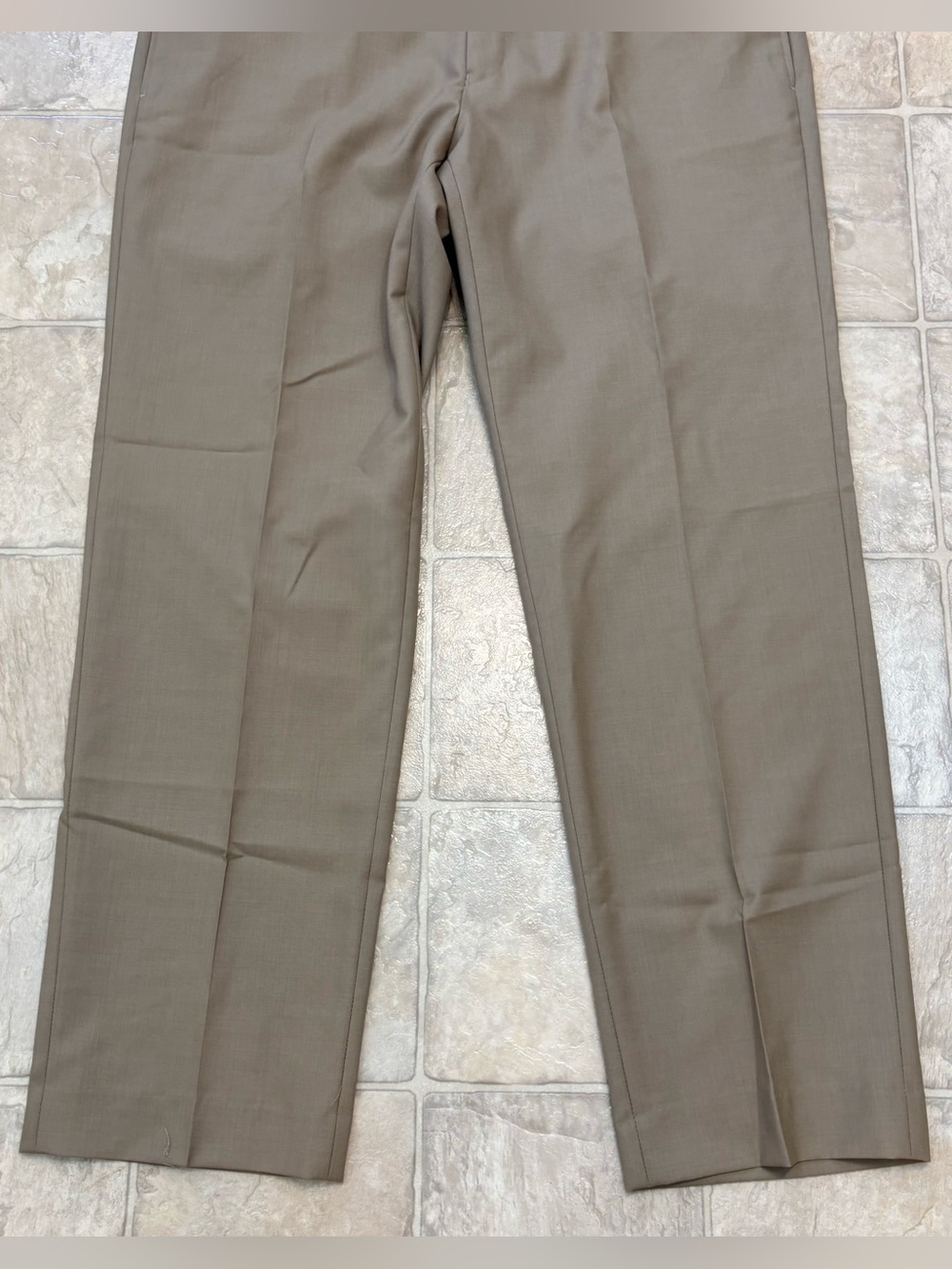 Lauren Ralph Lauren Total Comfort 100% Wool Men's Trouser, 36x30, Khaki/Taupe - Picture 9 of 15